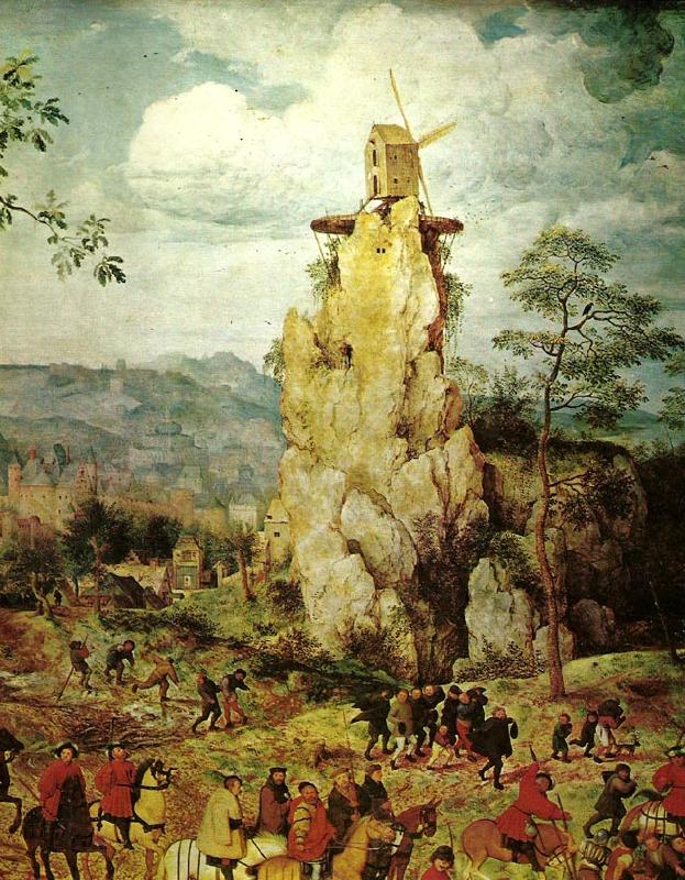 Pieter Bruegel detalj fran korsbarandet oil painting picture
